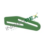 H228438  - PLACA DIANTERIA ESQUERDA LH DO BATENTE DA ESTRUTURA - SIMILAR